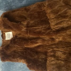 Winter fur vest for girls